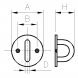 EYE PLATE Round M8